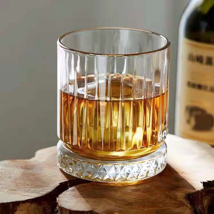 Dubai Whiskey Glass with Gold Line 330ml Set of 6